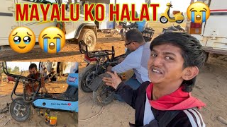 Mayalu ko halat🛵😭||