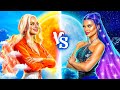 Day Girl vs Night Girl! ONE COLORED HOUSE CHALLENGE