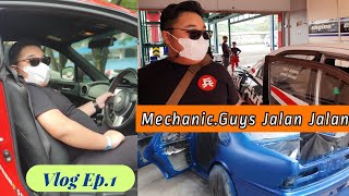 Mechanic.Guys Jalan-jalan #vlog001 Nonton Drag Race Sentul @AutoKids dan ke @EzraKinanta