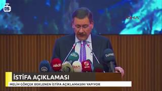 Ankara Büyükşehir Belediye Başkanı Melih Gökçek'ten istifa açıklaması