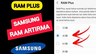 Samsung Telefonlarda RAM Artırma - Samsung Telefonlarda Ram Plus Aktif Etme - RAM Yükseltme