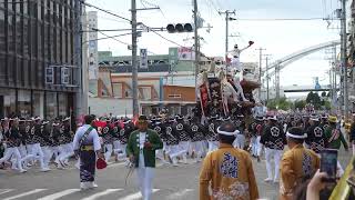 [大阪/岸和田だんじり祭2023]大手町_武部やりまわし