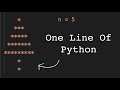 Printing Christmas Trees In One Line Of Python