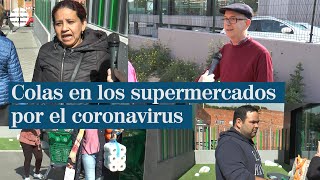 Supermercados saturados por la crisis del coronavirus