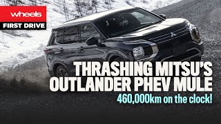 THRASHING Mitsubishi's Outlander PHEV mule! | Wheels Australia