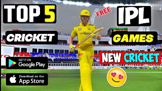 Top-5 IPL Games For Android 2024 | Best IPL Cricket Games Free 😍 | Top 5 Cricket Games For phone 🥳 |