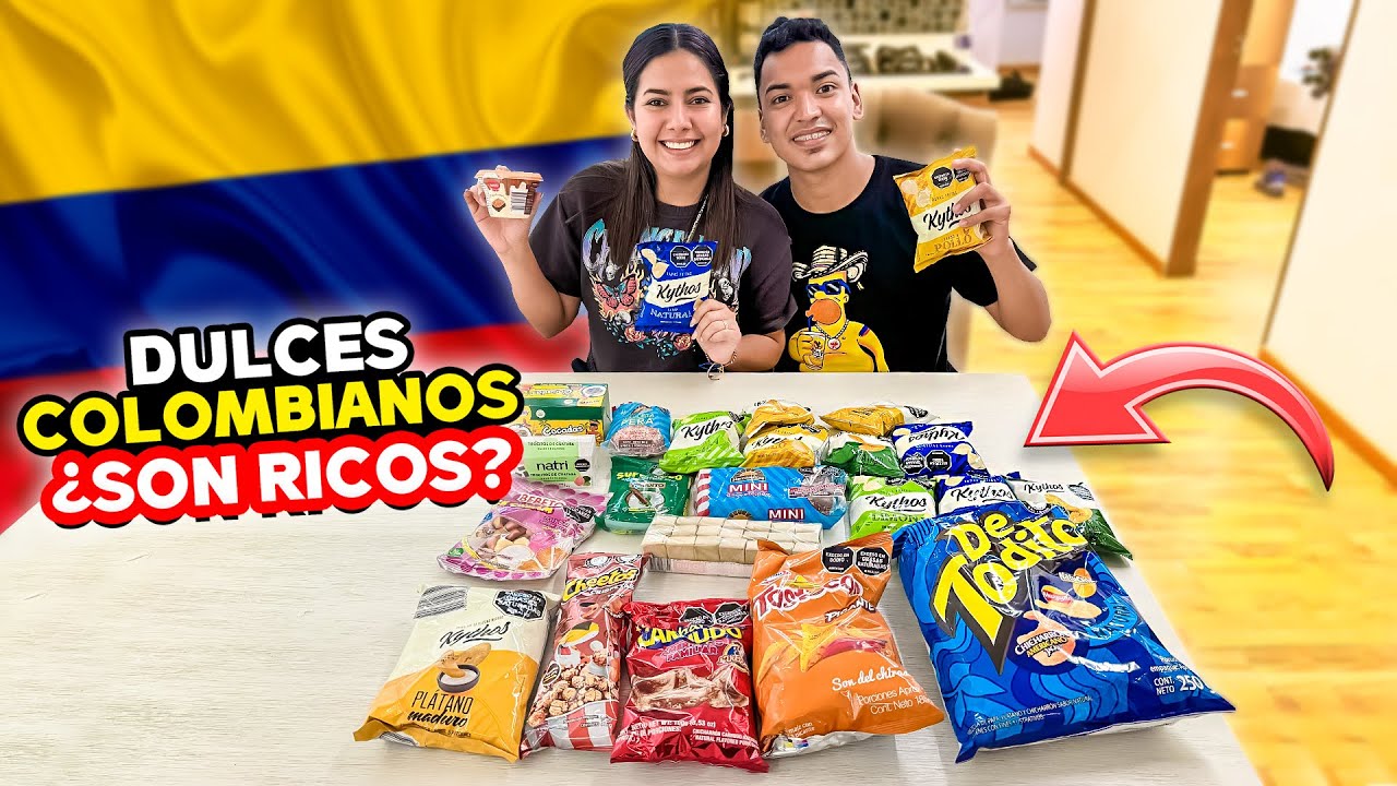 Probando Dulces Colombianos Con Mi Esposo Youtube
