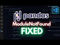 ModuleNotFoundError No Module Named 