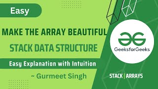 Make the Array Beautiful || POTD || Problem of the Day || GFG || 8 April '23 || Easy Problem