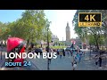 London Bus Ride, Route 24, Double Decker : LT28, 4K Virtual Tour