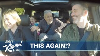 Jon Stewart Surprises Jimmy Kimmel’s Kids on the Drive to School