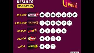 Uwinn draw result of 02-02-2025