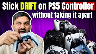 How to Fix Stick Drift on PS5 Controller without taking it apart ⚡#ps5controller #ps5