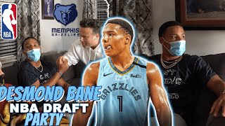 Memphis Grizzlies Desmond Bane Exclusive NBA Draft Night!! (1st Round 30th Pick)