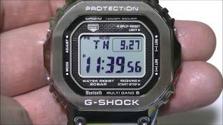 G-SHOCK GMW-B5000D-1 時刻合わせ(Bluetooth)