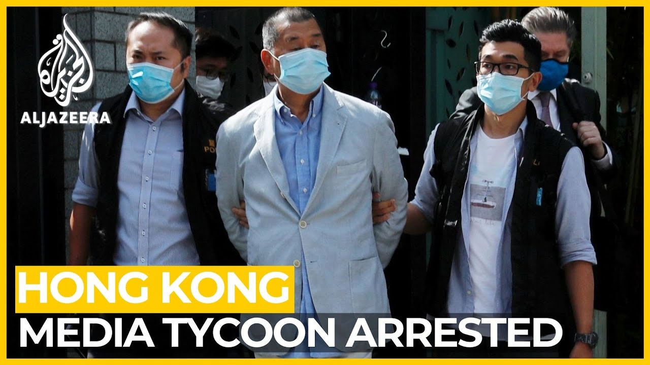 Hong Kong Media Tycoon Arrested, Newspaper Raided - YouTube