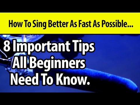 How To Sing For Beginners - 8 Important Better Singing Tips Before ...