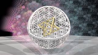 Merkaba and flower of life animated