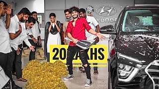 I bought a 20 lakhs car using coins in India