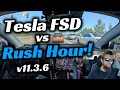 Tesla's FSD Beta Carries a Passenger Through Insane Traffic!  | RoboTaxi [11.3.6]