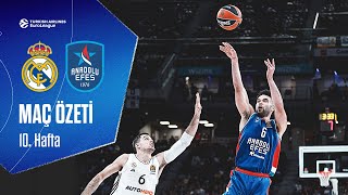 EuroLeague 10. Hafta: Real Madrid 64 - 74 Anadolu Efes