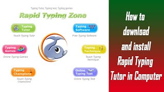 How to install free rapid typing tutor in PC|rapid typing download|typing training software for pc