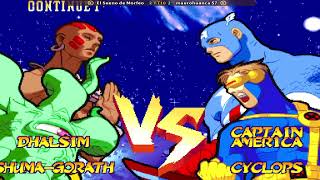 Marvel Super Heroes vs Street Fighter (El Sueno de Morfeo Vs maurohuanca 57) || Play date 17 Jan 25