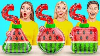 Geometric Shape Food Challenge | Food Battle by Multi DO Smile