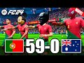 FIFA 24 - RONALDO, MESSI, SPIDER MAN ALL STARS PLAYS TOGETHER | PORTUGAL vs Australia