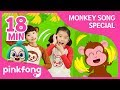 Five Little Monkeys and more | Fun Monkey Songs | +Compilation | Pinkfong Songs for Children