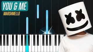 Marshmello - "You & Me" Piano Tutorial - Chords - How To Play - Cover