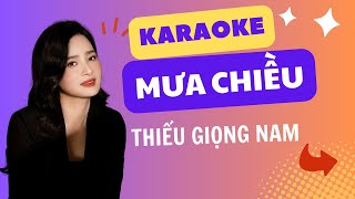 Karaoke Mưa Chiều Thiếu Giọng Nam Song Ca với Linh Lan