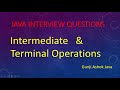 Difference Between Intermediate Operations and Terminal Operations In Java 8 || Gunji Ashok Java