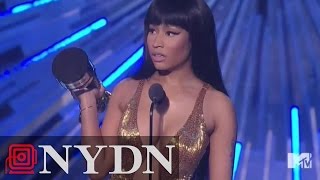 Nicki Minaj calls Miley Cyrus a "B____!" at the VMAs