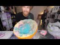 exploding a glitter pumpkin