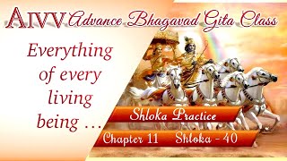 Chapter 11-40 ll AIVV Bhagavad Gita Class Shloka practice #aivv @A1SPIRITUALUNIVERSITY