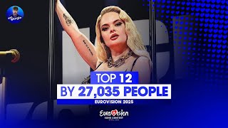 Eurovision 2025: Top 12 by 27,035 People