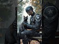 Captain America loves cats | AI #captainamerica #cat