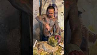 Amazing! Ex-Gangster Selling Durian - Gangster Fruit Cutting Skills