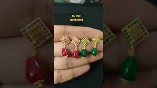 Studs with Hangings @ 180/ whatsapp @ 7013932993