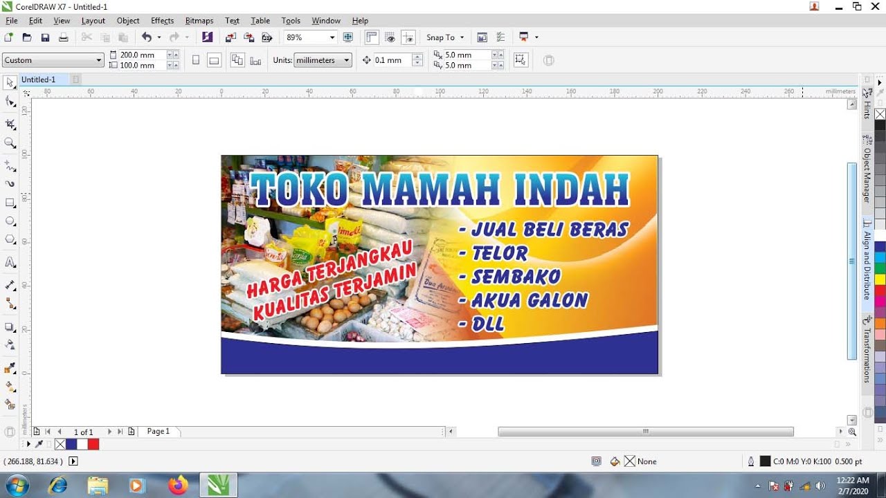 Cara Membuat Spanduk Di Coreldraw Terbaru Desain Banner Kekinian Images