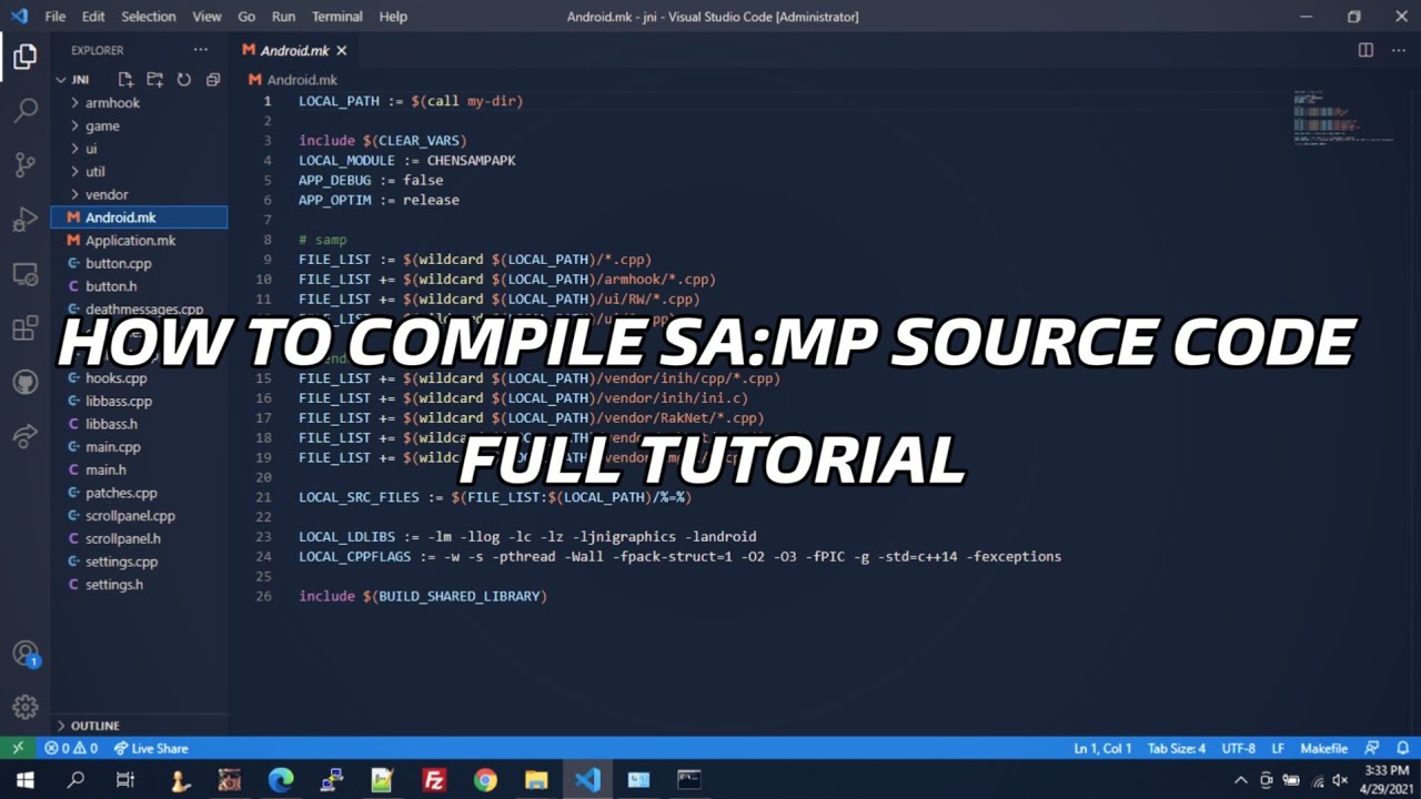 TUTORIAL : HOW TO COMPILE SA:MP SOURCE CODE - YouTube