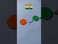 Great India Flag ❤️ Painting on coin || India Flag Painting #art #trending #independenceday #shorts