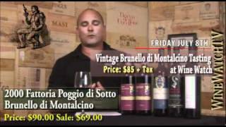 Vintage Brunello di Montalcino Tasting at Wine Watch