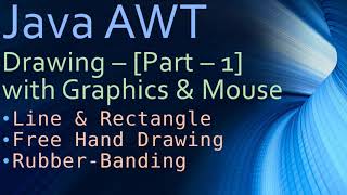23 Java AWT Drawing - Part 1 - Prepare Frame Window