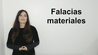 Argumentación. Falacias materiales.