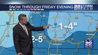 Winter Weather Advisory: Light snow in western Massachusetts Thursday into Friday