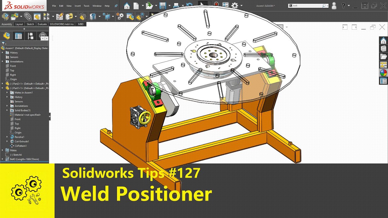 Solidworks Tutorial #127 | Weld Positioner | Solidworks2020 Tip - YouTube