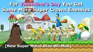For Valentine's Day You Get Some More Super Crown Enemies [NSMBW Mod]