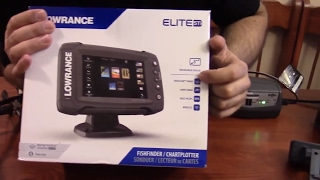 Lowrance Elite 5ti Open Box, Comments, and Power up